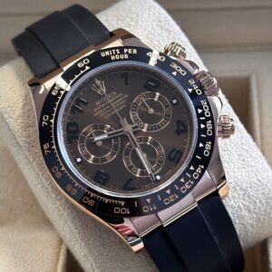Rose Gold Rolex Daytona Chocolate Arabic Oysterflex Reference 116515LN