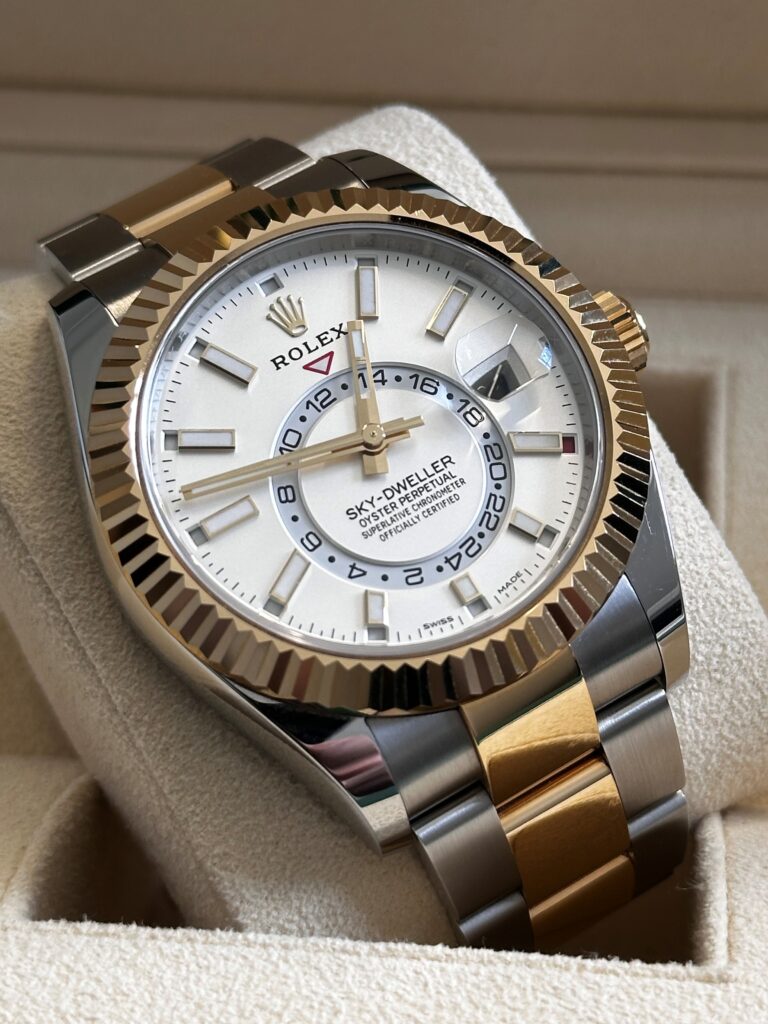 Rolex bi-metal Skydweller