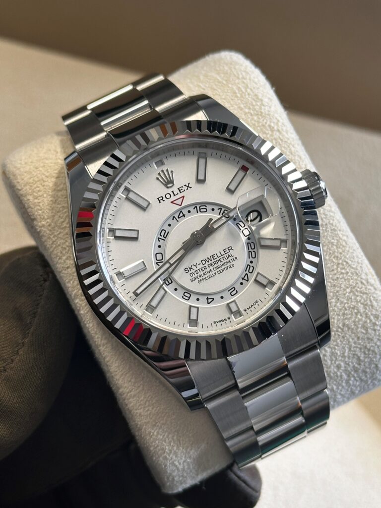 white dial boxed rolex