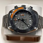 Close up of Omega Seamaster Planet Ocean TITANIUM