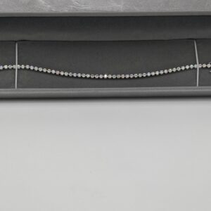 4.00ct lab grown diamond tennis bracelet in 9K white gold
