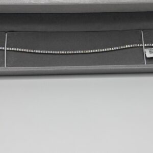 Platinum tennis bracelet with round brilliant lab grown diamonds