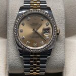 Datejust Front view Gold Dial in box