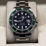 Front view of Rolex Submariner Green dial