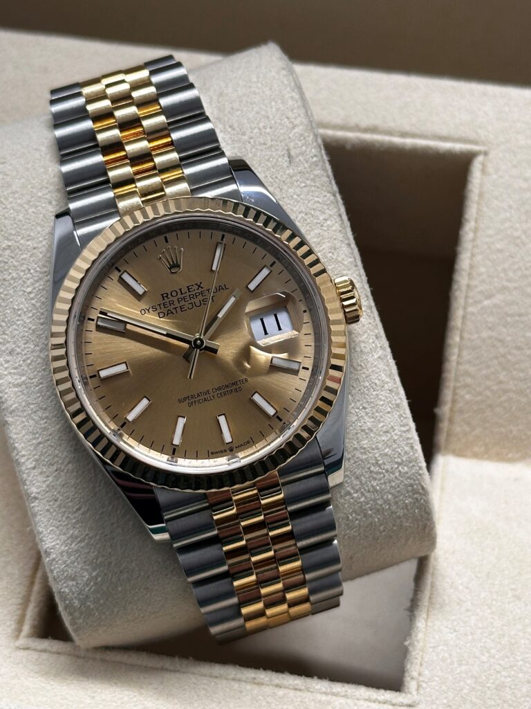 Rolex Datejust 36 126233 2019 Champagne Dial Steel and Gold Jubilee Luxury Watch