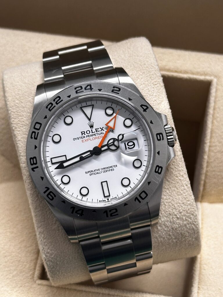 Rolex Explorer II 226570 2024 White Dial Stainless Steel Luxury Watch with Box and Papers