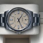 Beige dial Rolex in rolex box