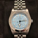 Tudor Black Bay Blue dial close up
