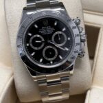 Rolex Daytona black dial close up