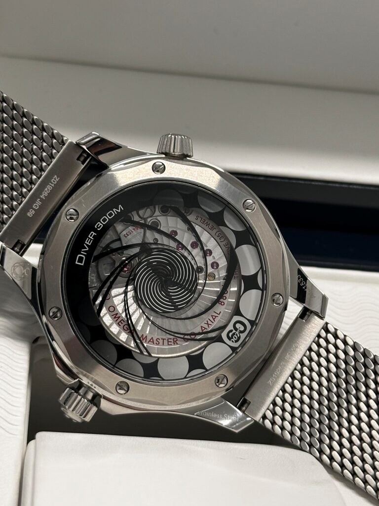 Case back of Omega Seamaster