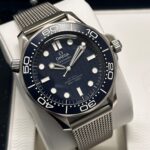 Close up of Omega Seamaster