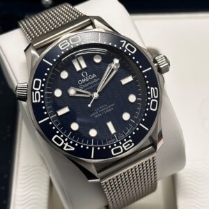 Close up of Omega Seamaster