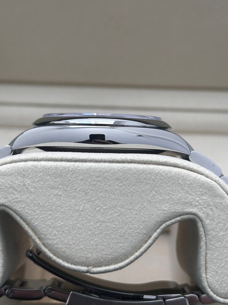Side view of Rolex Lavender dial