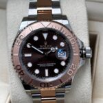 Close up of Rolex Yachtmaster Chocolate dial