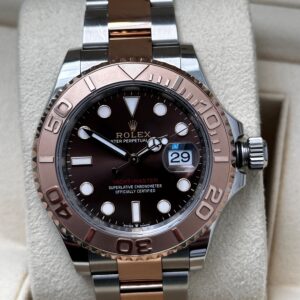 Close up of Rolex Yachtmaster Chocolate dial