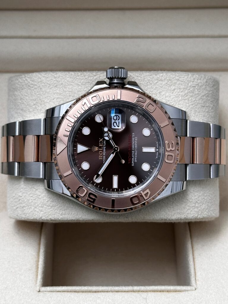 Rolex Yachtmaster Chocolate dial side view