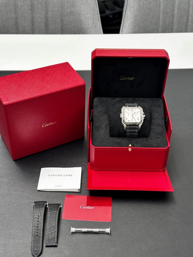 Cartier Santos de Cartier in original box with papers