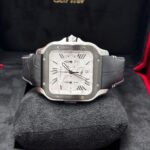 Cartier Santos de Cartier side view on cushion