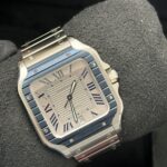 Cartier Santos WSSA0047 silver dial stainless steel watch 2022