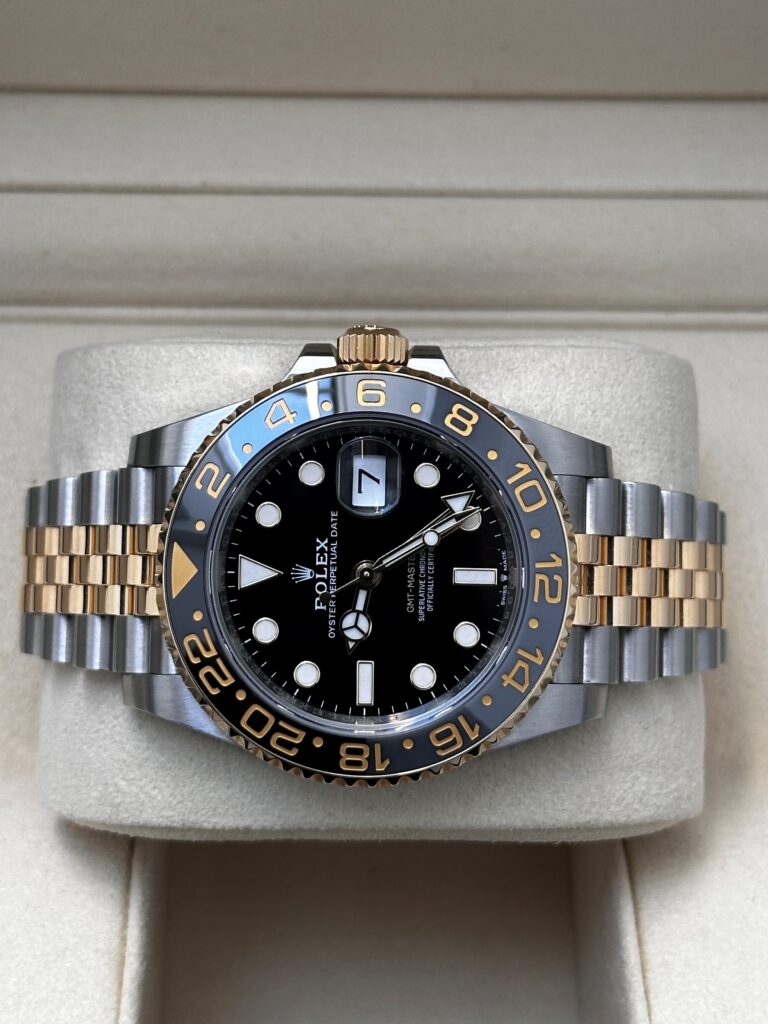 Rolex GMT Master II two tone black grey bezel 126713GRNR