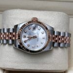 Rolex Datejust 26 silver dial diamond markers