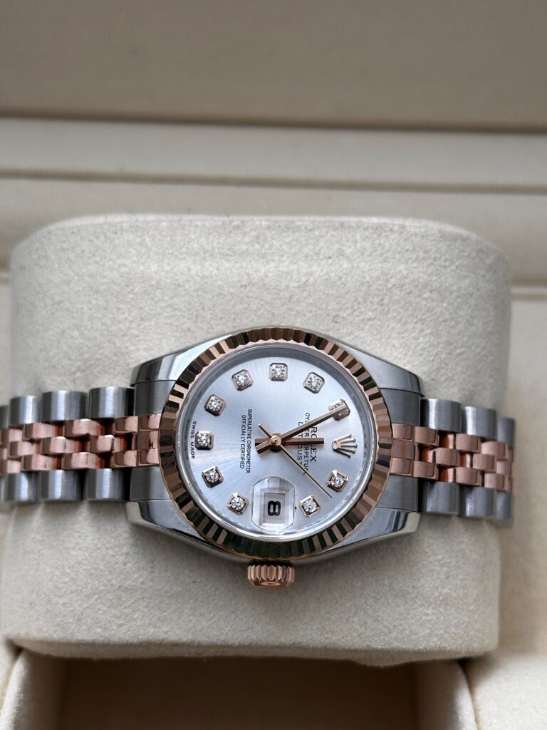 Rolex Datejust ladies two tone Jubilee bracelet diamond dial