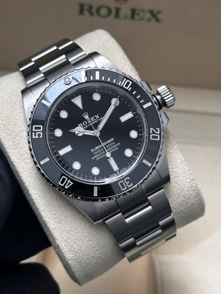 Rolex Submariner 124060 black dial front view