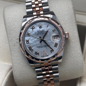 Rolex Datejust 31 mother of pearl dial front view