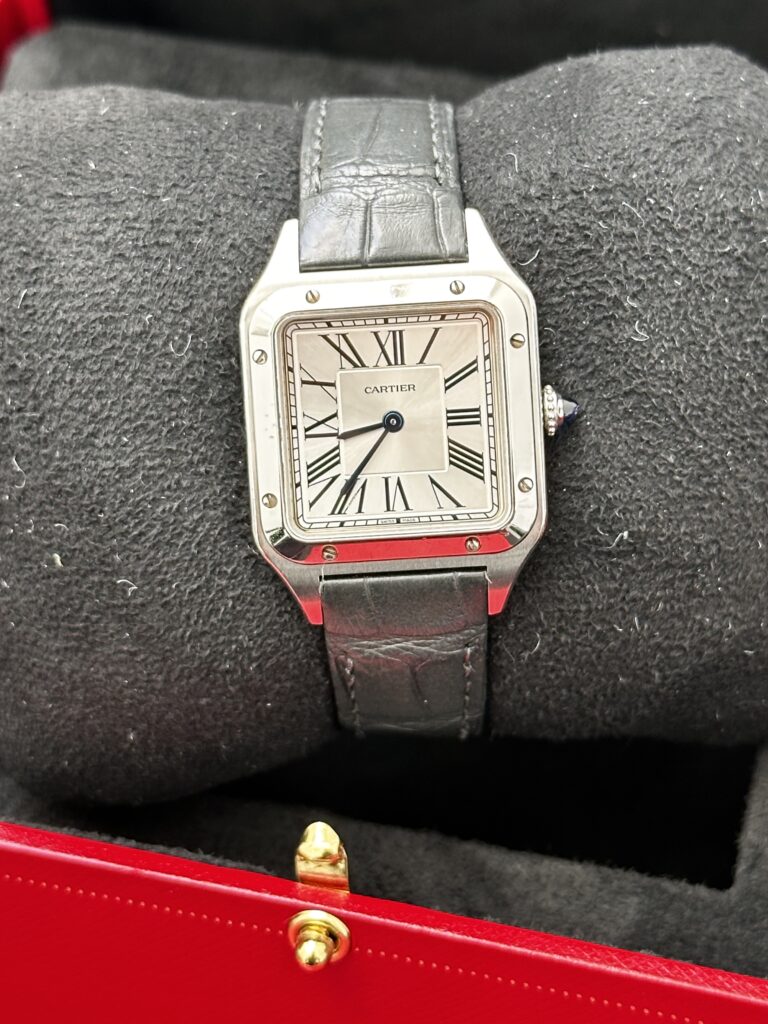 Cartier Santos Dumont WSSA0023 silver dial