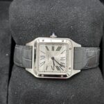 Cartier Santos Dumont silver Roman numeral dial