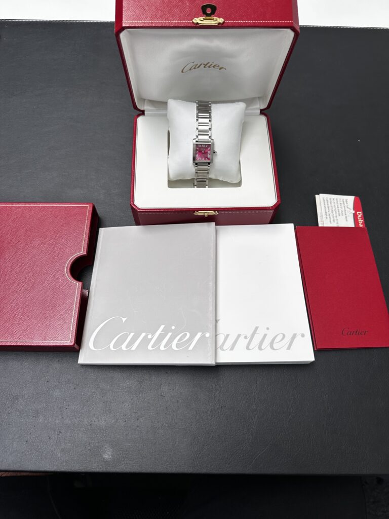 Cartier Tank Francaise Ladies Luxury Watch Box and papers