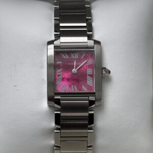 Cartier Tank Francaise Raspberry Dial W51030Q3