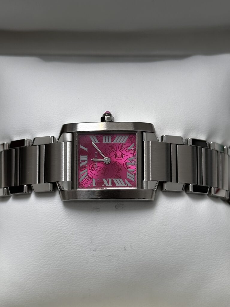 Cartier Roman Numeral Pink Dial