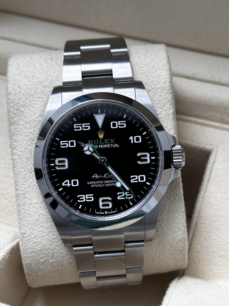 Rolex Air-King 126900 black dial Oystersteel watch