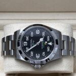 Rolex Air-King black dial close up