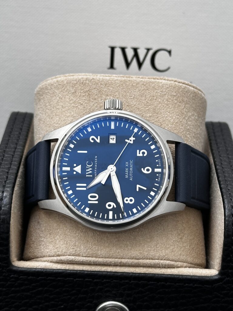 IWC Mark XX blue dial automatic pilot's watch