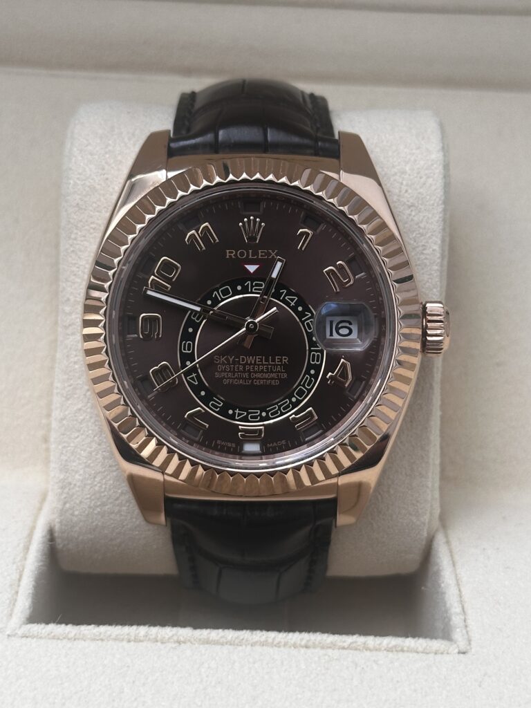 Rolex Sky-Dweller 326135 chocolate Arabic dial