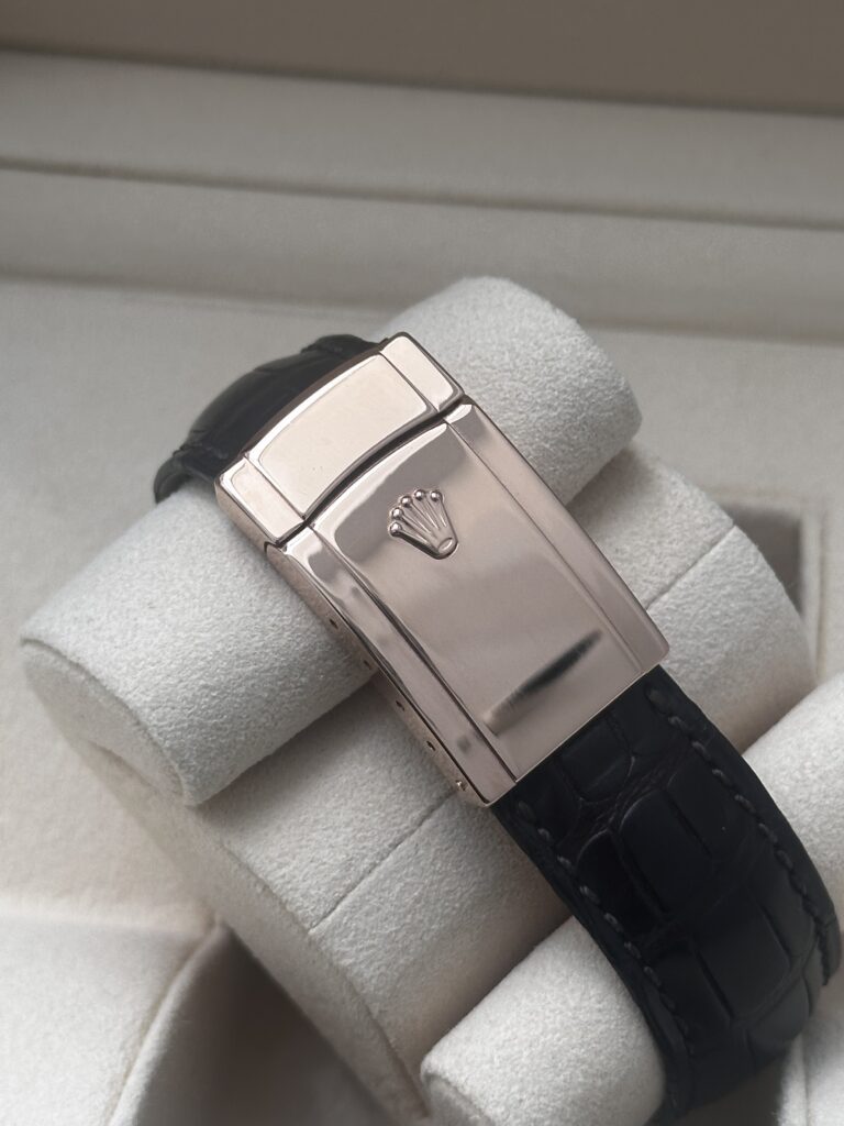 Rolex Sky-Dweller brown leather strap