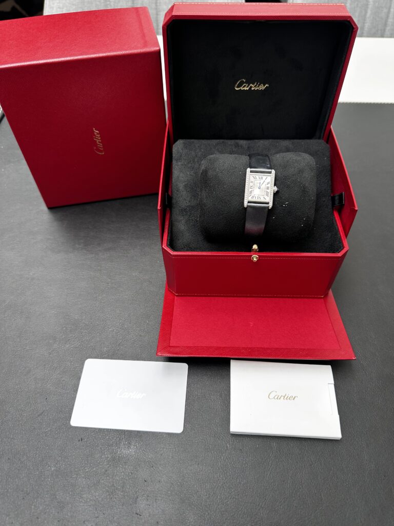 Cartier Tank Must box and papers