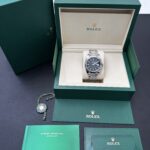 Rolex Datejust 41 126334 ombré green dial box and papers