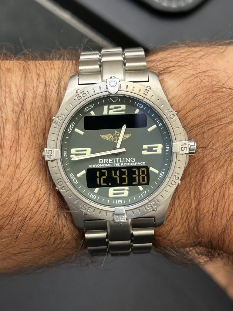 Breitling E75362 on wrist