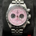 Tudor Black Bay Chronograph Miami 79360N pink dial front view