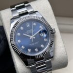 Rolex Datejust 41 fluted white gold bezel