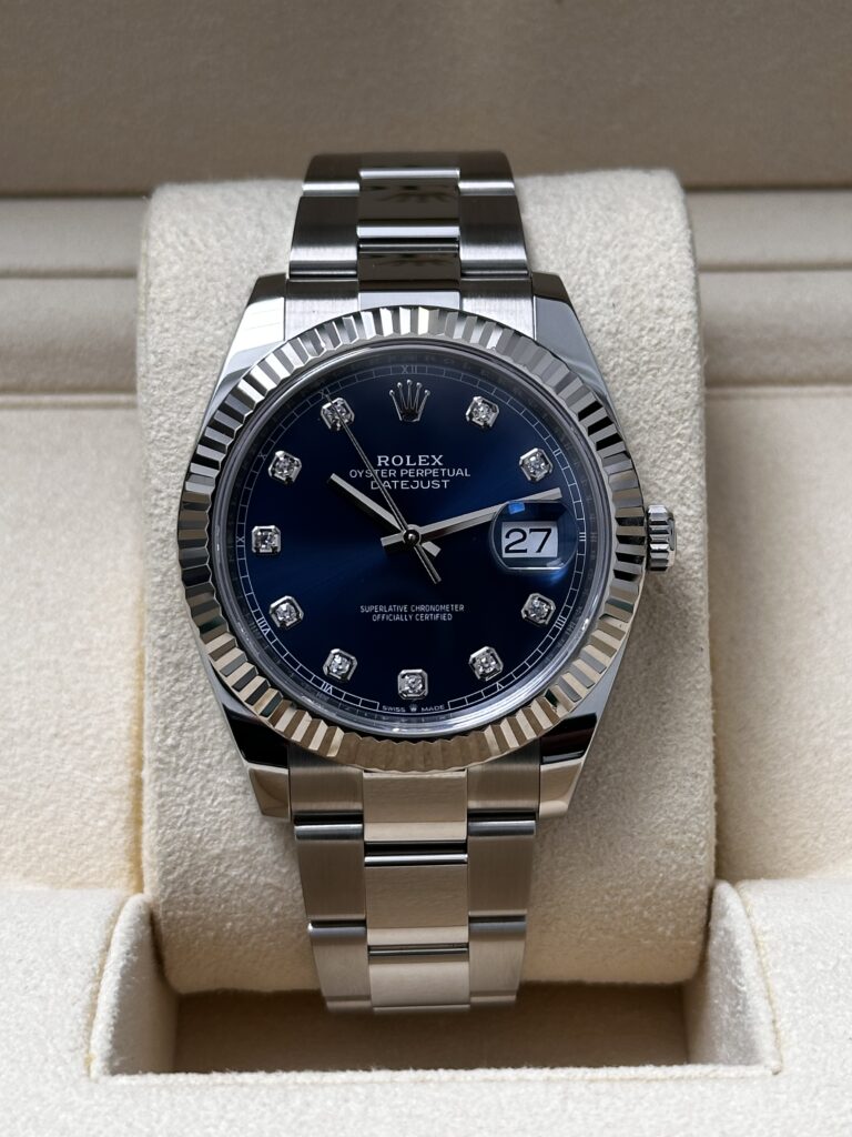 Rolex Datejust 41 126334 blue diamond dial