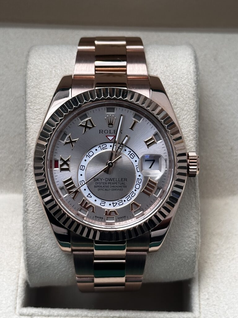 Rolex Sky-Dweller 326935 Everose gold front view