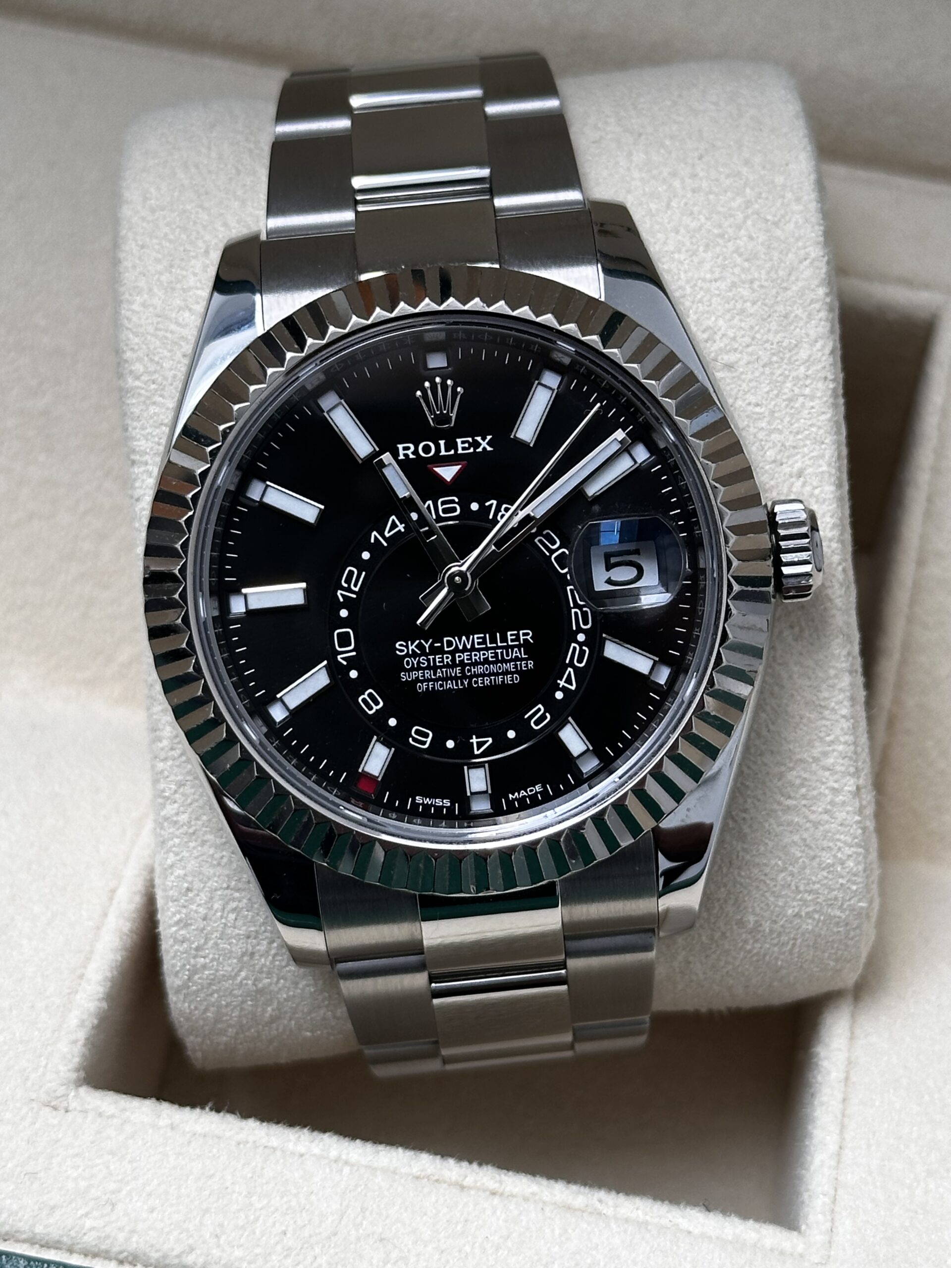 Rolex Sky-Dweller Black Dial Oyster Bracelet